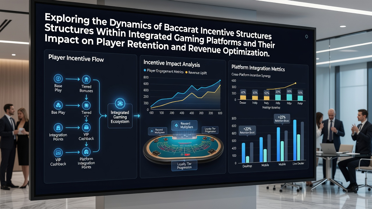 Analytics dashboard displaying baccarat player retention metrics and incentive activation timelines