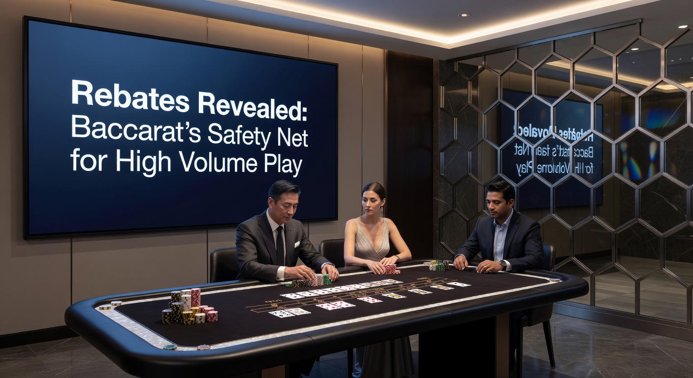 Digital dashboard displaying rebate calculations and VIP tier progress, highlighting the tech behind baccarat's player protections