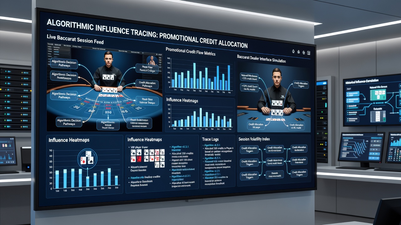 Screenshot of algorithmic dashboard used in live baccarat credit distribution