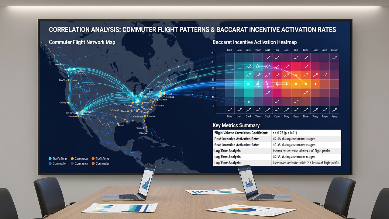 Chart displaying weekly commuter flight volume trends alongside baccarat incentive redemption rates from January to July 2026