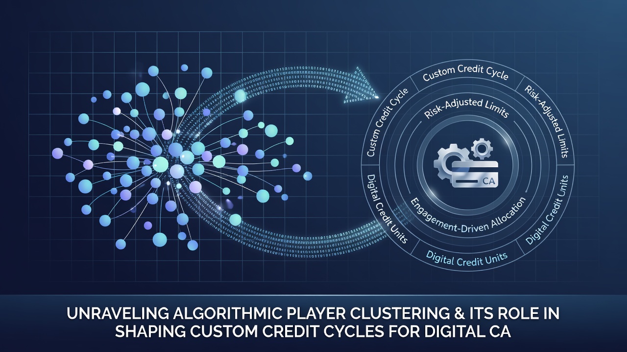 Digital interface displaying customized credit cycle adjustments for clustered player groups